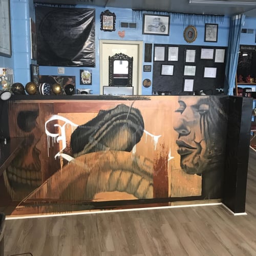 Mural | Murals by Victor Casas (aka Mask) | Done -N- Cane Tattoo in El Paso
