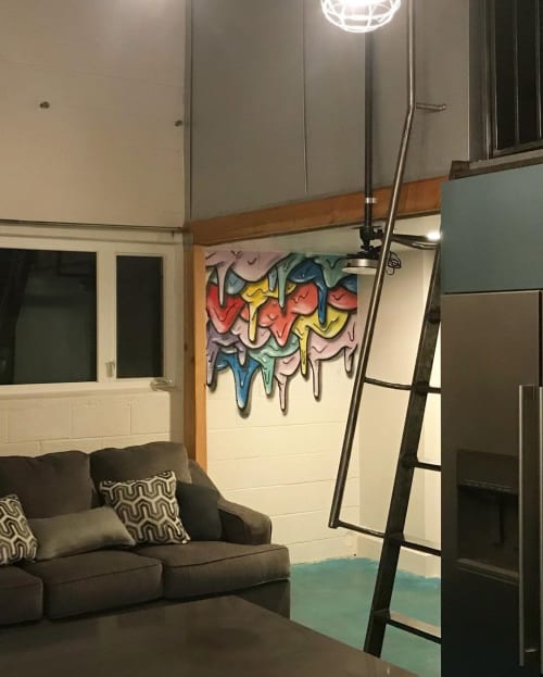 Drip Wall  Mural | Murals by Scottie Drippin' | House of Trestles in San Clemente