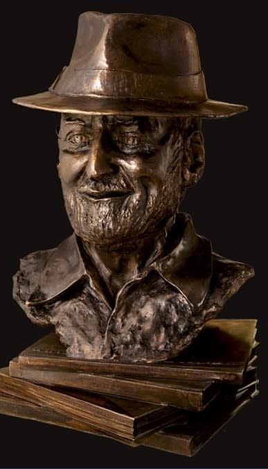 Poet Laureate Lawrence Ferlinghetti | Sculptures by Dina Angel-Wing | North Beach Library in San Francisco