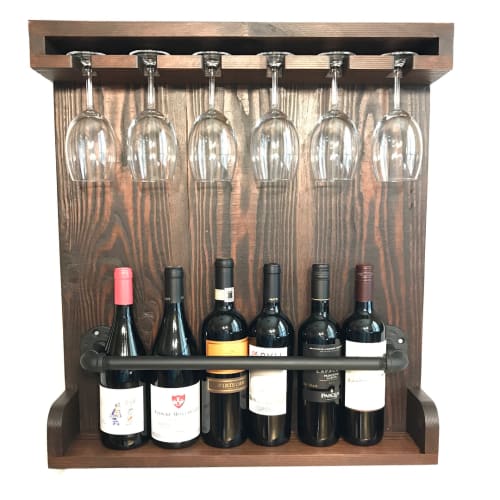 Hanging Wine Rack | Furniture by Cask Woodworking