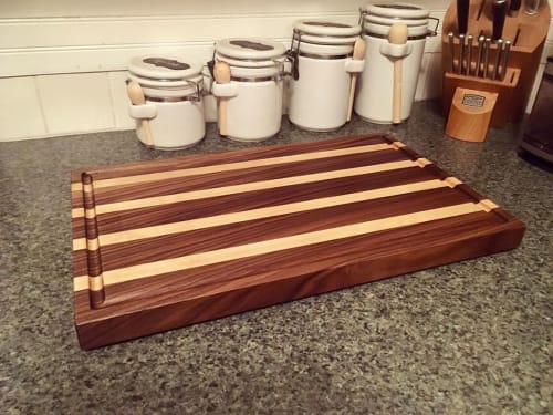 Walnut & maple cutting board | Furniture by Dust & Spark