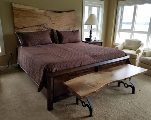 Headboard & Bench | Benches & Ottomans by Wane + Flitch | Tacoma Country & Golf Club in Lakewood