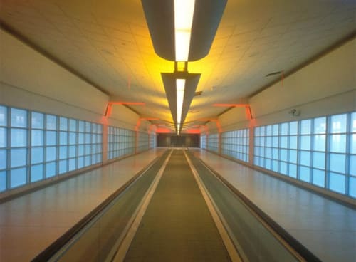 Ceiling Flood | Lighting by Keith Sonnier | San Francisco International Airport in San Francisco