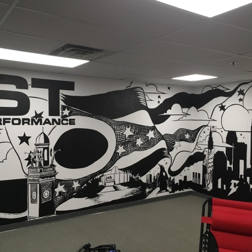 Mural | Murals by Tim Carmany | NST Sports Performance in North Canton
