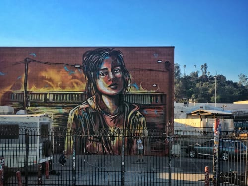 Last Passenger | Street Murals by Alice Pasquini | Zynderia Studios in Los Angeles