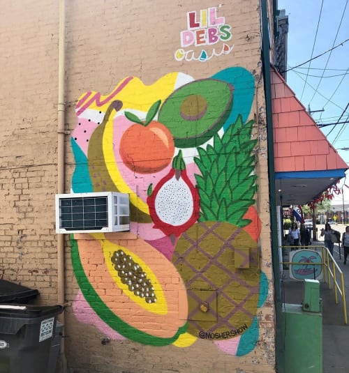 Fruit Salad Mural | Street Murals by Mosher | Lil' Deb's Oasis in Hudson