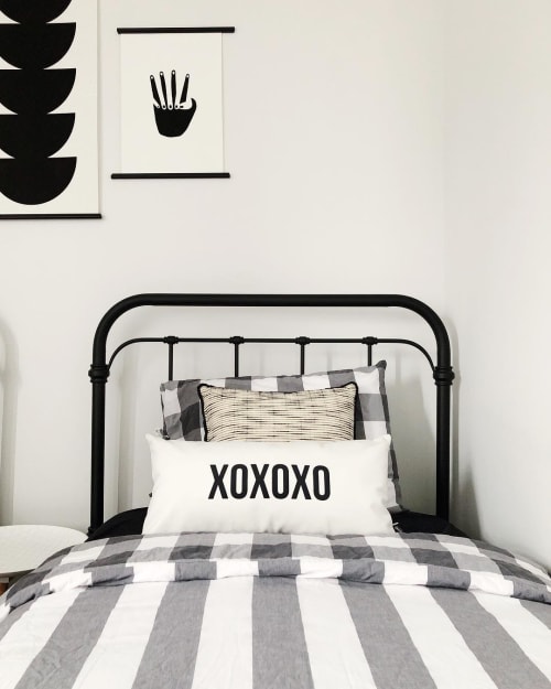XOXOXO Throw Pillow | Pillows by Swell Made Co. | County Collective in Prince Edward