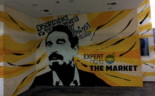 Disobedience Is The Vehicle Of Progress | Street Murals by Eric Rosner