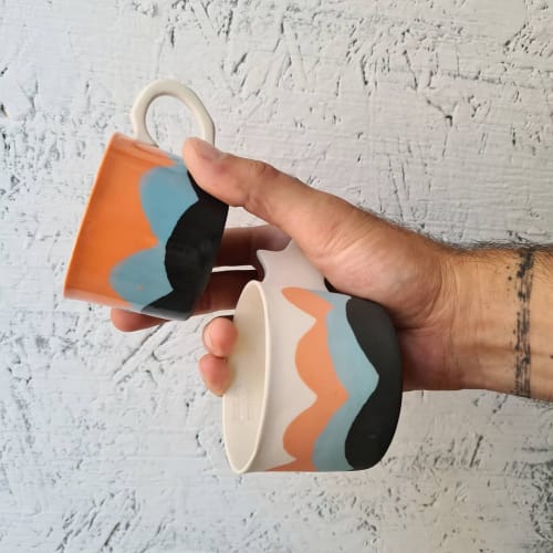 Wave M | Cups by BasicartPorcelain