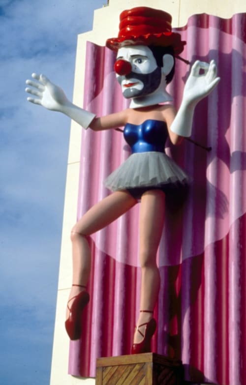 Ballerina Clown | Sculptures by Jonathan Borofsky | CVS Pharmacy, 255 Main Street in Los Angeles