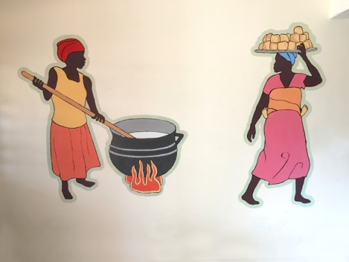 Yamoransa ICTC Home Ec Room | Murals by John Boak