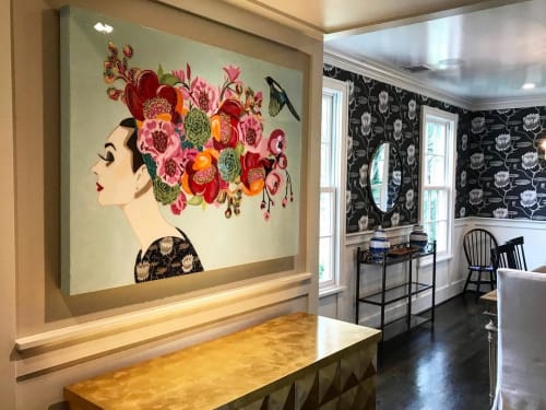 Audrey & Florals Pop Art | Paintings by Ashley Longshore