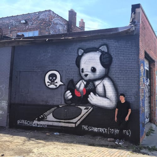 The Soundtrack (To My Life) | Street Murals by Luke Chueh | Eastern Market, Detroit in Detroit