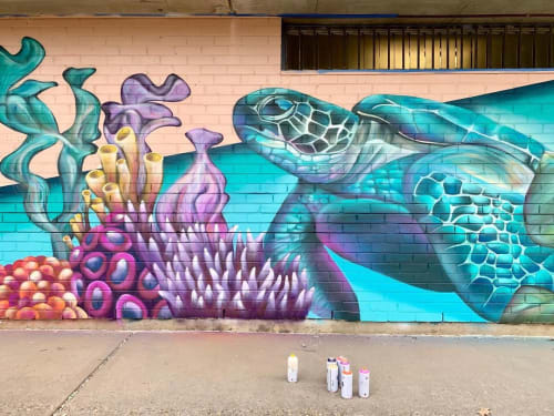 Ocean Creatures | Street Murals by Sophi Odling