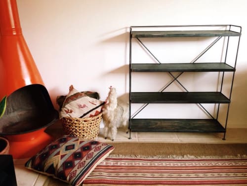 Steel Shelves | Furniture by Mojave Moon Design | Pioneertown Motel in Pioneertown