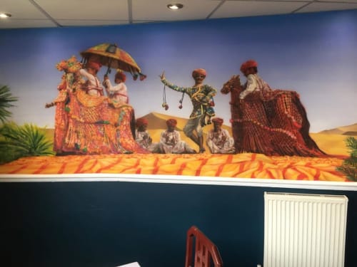 Mural | Murals by Kin Dose | The Clove Indian Restaurant in Bristol