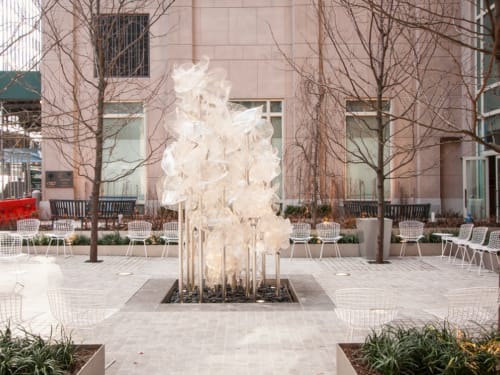 Steam Portraits | Public Sculptures by Martin Blank | Thirty Park Place in New York