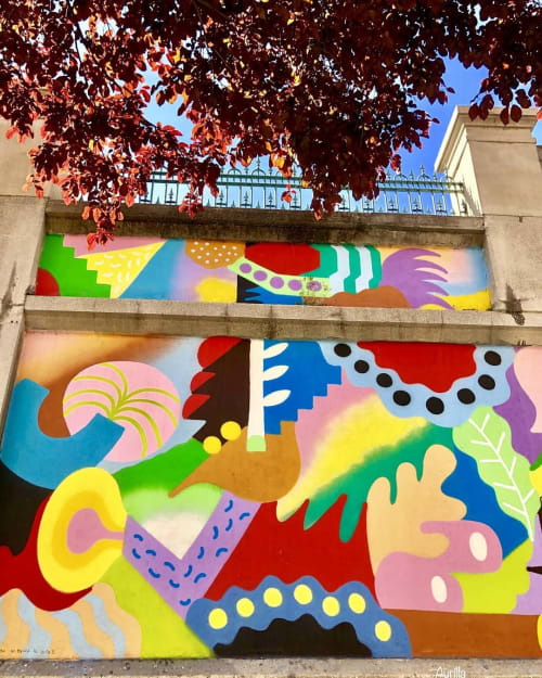 Mural | Street Murals by Zosen | Molino Rojo (CSA La Tabacalera) in Madrid