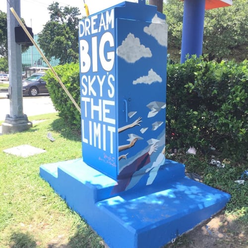 Sky's the Limit | Street Murals by Tra Slaughter
