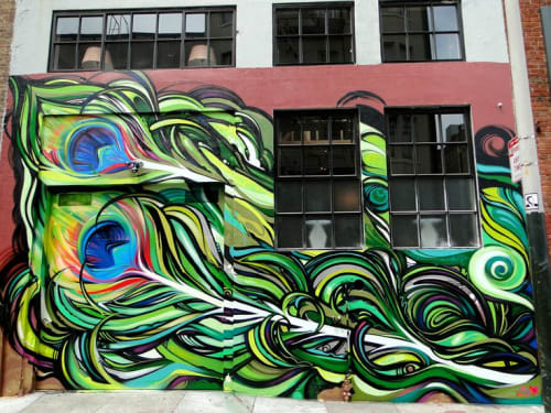 Cavalier Mural | Street Murals by Meagan Spendlove | Cedar Street, Berkeley in Berkeley