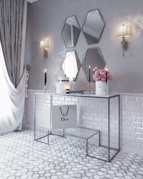 Beveled Wall Tiles, Thassos and Carrara Marble Tiles | Tiles by Tile Club