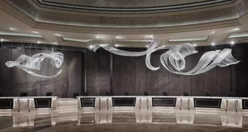 Front Desk Glass Sculptures | Sculptures by Nikolas Weinstein | Borgata Hotel Casino & Spa in Atlantic City