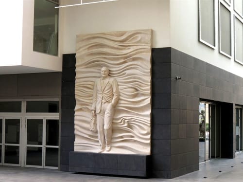 Alexi Boutros | Public Sculptures by Nabil Helou | Académie Libanaise des Beaux Arts in Dekouaneh