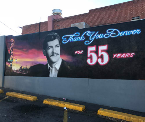 Thank You Denver | Street Murals by Patrick Kane McGregor | Pete's Satire Lounge in Denver