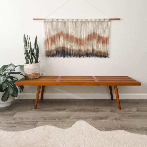 Dusky Mountain Ranges | Macrame Wall Hanging in Wall Hangings by Love & Fiber