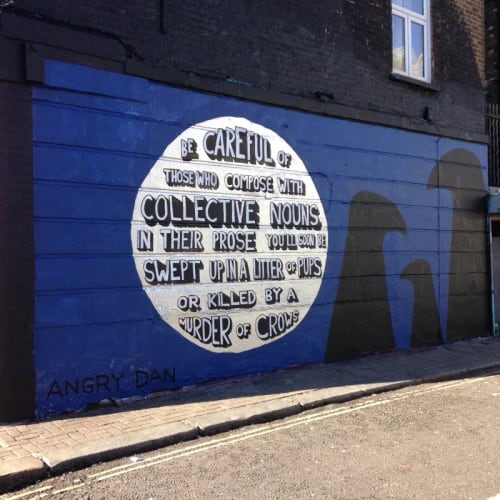 Mural | Street Murals by Angry Dan | Camden Market in London