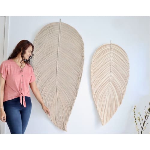 HUMONGOUS Leaf | Macrame Wall Hanging by YASHI DESIGNS | Stanly Ranch in Napa