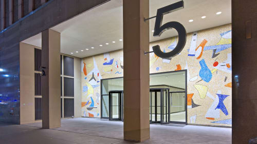 Mosaic Mural | Street Murals by Max Spivak | 5 Bryant Park in New York