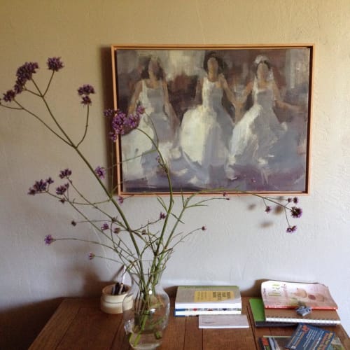 Ladies in White | Oil And Acrylic Painting in Paintings by Sandra Speidel