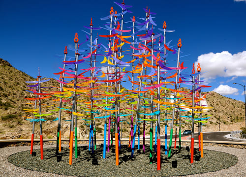 Mandala Sunrise | Sculptures by Koryn Rolstad | University of Texas at El Paso in El Paso