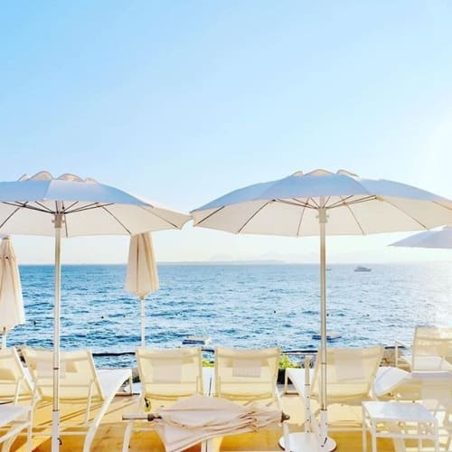 Long Beach Sunloungers | Chairs by Rausch International | Hotel du Cap-Eden-Roc in Antibes