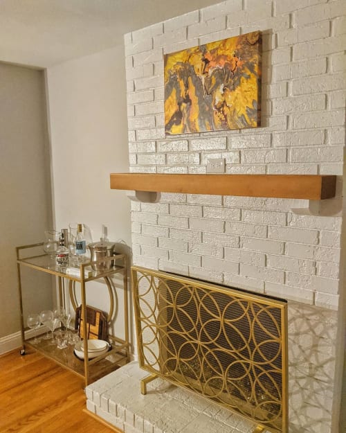 Mantle Painting | Oil And Acrylic Painting in Paintings by Soulscape Fine Art + Design by Lauren Dickinson