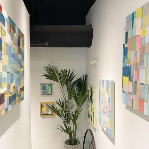 Contemporary Paintings | Paintings by LangfordArt | Old Mill District in Bend