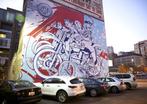 Make Your Own Luck (BMX / Haro Tribute) | Murals by ASVP | Wabash Arts Corridor in Chicago