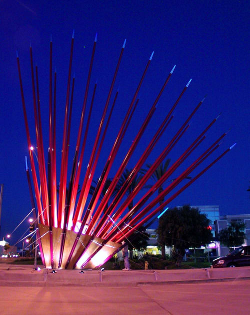 Springstar | Public Sculptures by Ed Carpenter | Leffingwell Road in Santa Fe Springs