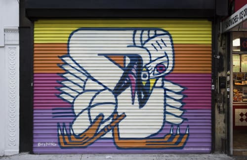 Tundra Swan | Street Murals by Boy Kong | 3631 Broadway in New York