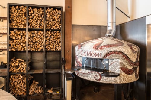 ‘Athena’ Mosaic Pizza Oven | Public Mosaics by Kristina Young | Ca’ Momi Osteria, Napa in Napa