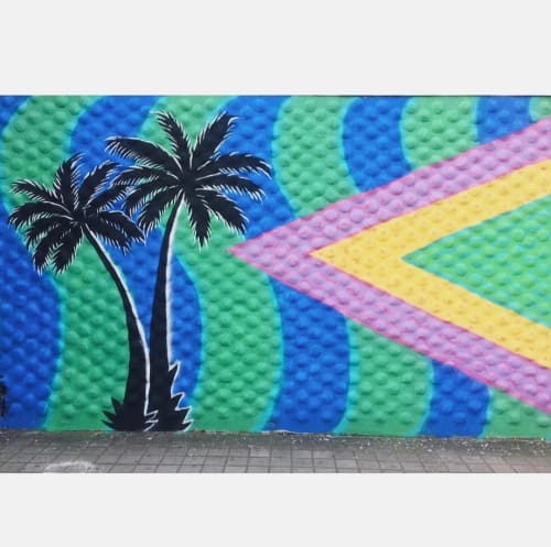 Tropical wall | Murals by Le Nig