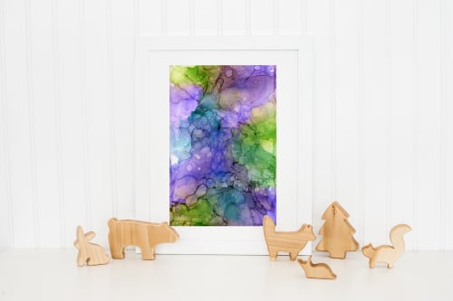 claiming happiness | abstract original art | Watercolor Painting in Paintings by Megan Spindler