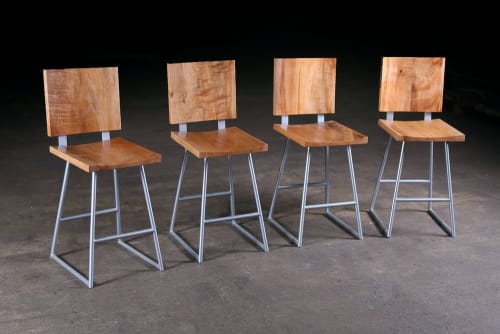 Maple Pub Chair Set | Bar Stool in Chairs by Urban Lumber Co.