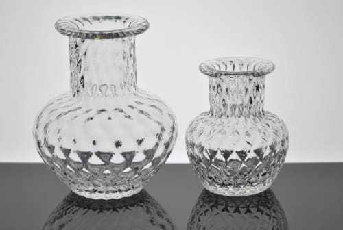 A set of Medium and Small Vases | Vases & Vessels by Tucker Glass and Design`