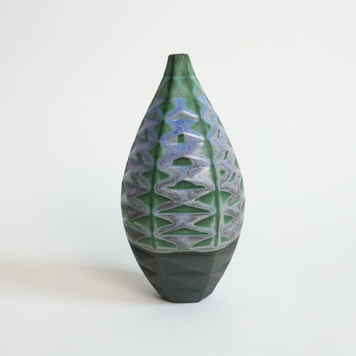 Medium Bottle in Nebula | Vases & Vessels by by Alejandra Design