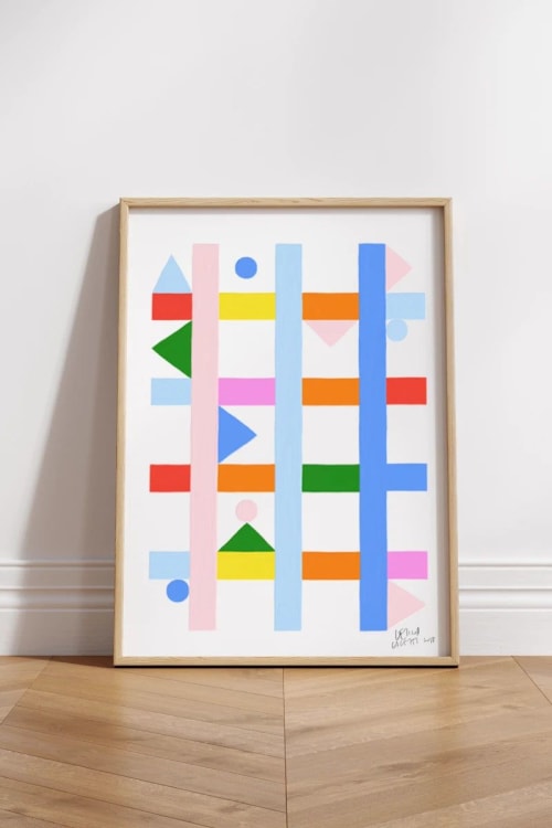 Estudios Geométricos 05 Abstract Art Print | Prints by OWO Ceramics