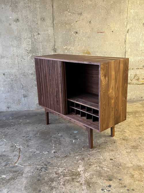 “The Cascade” Wine Cabinet + Bar | Storage by The Timbered Wolf, furniture & design