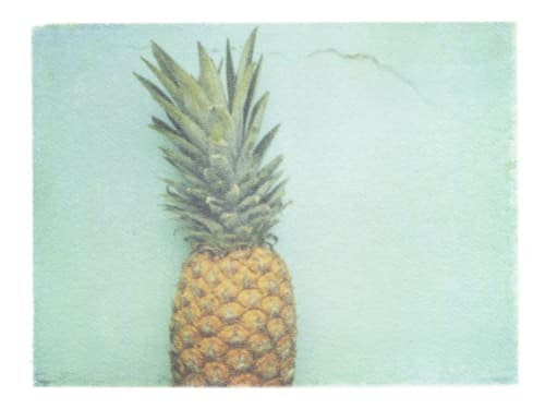 Pale Blue Pineapple | Paintings by She Hit Pause