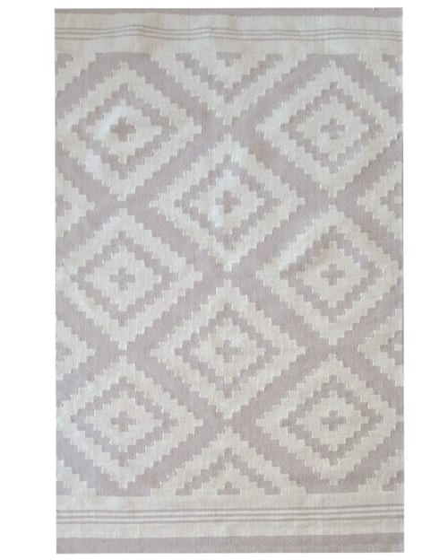 Ivory Handwoven Area Rug | Living, Dining and Bedroom Rug | Rugs by Mumo Toronto Inc